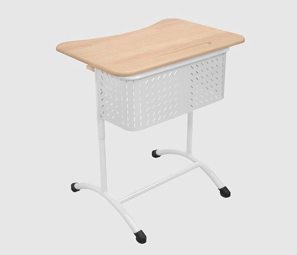 Стол ученический Мега 1М (Р), одноместный, регулируемый, с перфорированным экраном, гр.5-7 - Вид 2