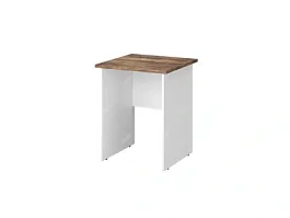 TANDEM RTD015-60-SH Стол квадратный ун-й 600х600х750 Таксония шоколадная/Белый - Фото предпросмотра