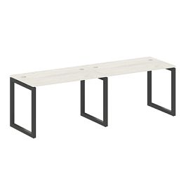 Metal System Quattro Р. ст. на 2 раб. места на О-образном м/к 50БО.СМ-2.2 Дуб наварра/Антрацит металл 2400*720*750 - Фото предпросмотра