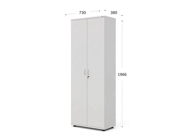 UNITY РШ3-02 БЕЛЫЙ Закрытый шкаф Прямой 730x380x1966 - Вид 5