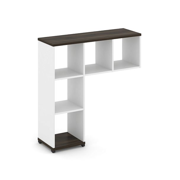 Concept Надставка низкая CN.NN-001 Дуб Мали/Белый Бриллиант/Металл Черный 1099*365*1130 - Вид 1