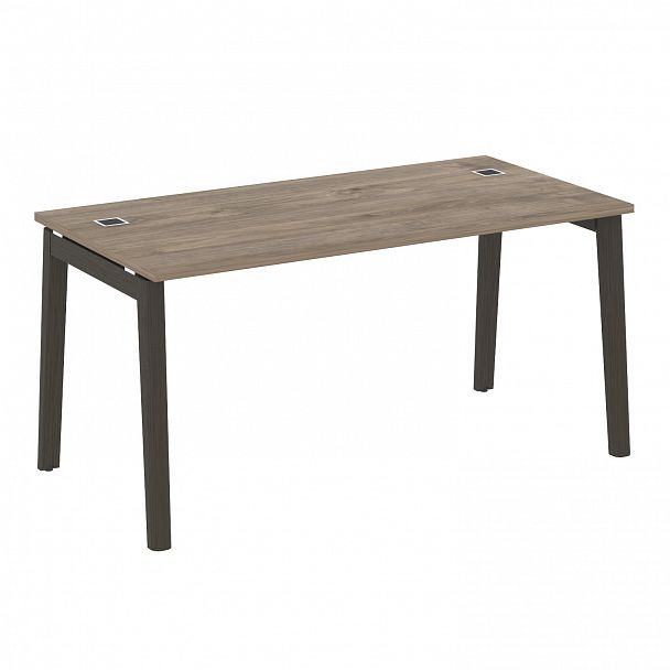 Стол рабочий руководителя "Onix wood direct" OW.SRR-4.8 тиквуд темный/дуб темный - Вид 1