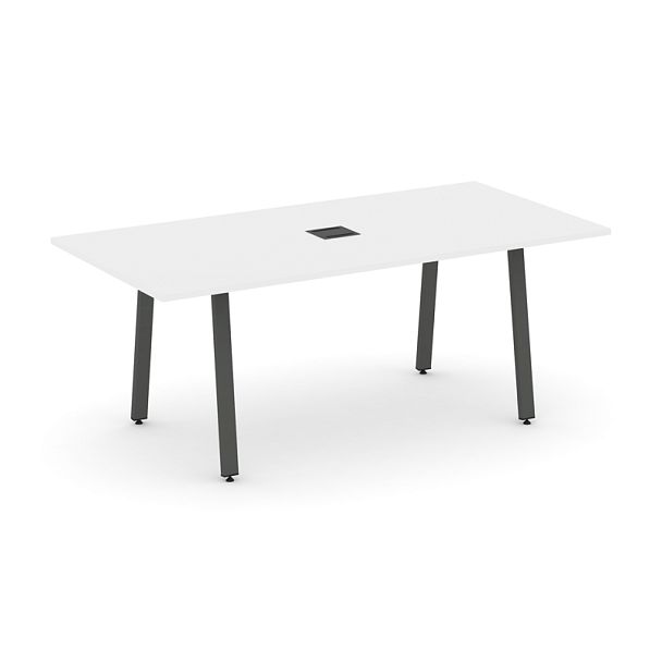 Style Project Direct Direct Стол переговорный SN-6A.SPRG-198 Белый/Металл Антрацит 1980*980*750 - Вид 1