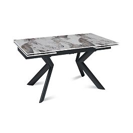 Стол раскладной Bridge (140+40+40), керамика глянцевая Pandora - Фото предпросмотра