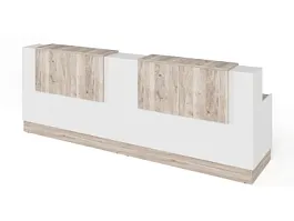 RTD088-320-MA ТАНДЕМ / TANDEM Стойка ресепшн 3-320 3200х700х1200 Дуб Маувелла - Фото предпросмотра