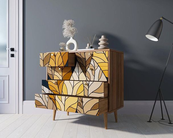 Комод Berber пять ящиков 08 принт арт BB36/Print_08 - Вид 2