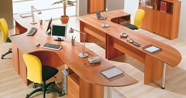 Стол Менеджер С8-18 вишня - Вид 5