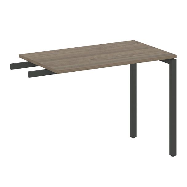 Metal System Quattro Приставной элемент на П-образном м/к 40БП.ПР-3 Вяз/Антрацит металл 1000*600*750 - Вид 1