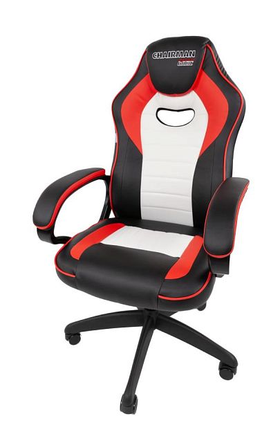 Кресло Chairman game 16 Россия экокожа черный/красный/белый - Вид 13