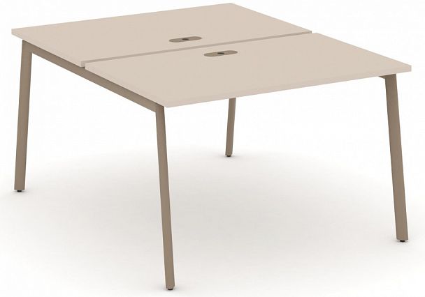 Рабочая станция на 2 места "ESTETICA" ES.D.RS-2.2-LP Капучино - Вид 1