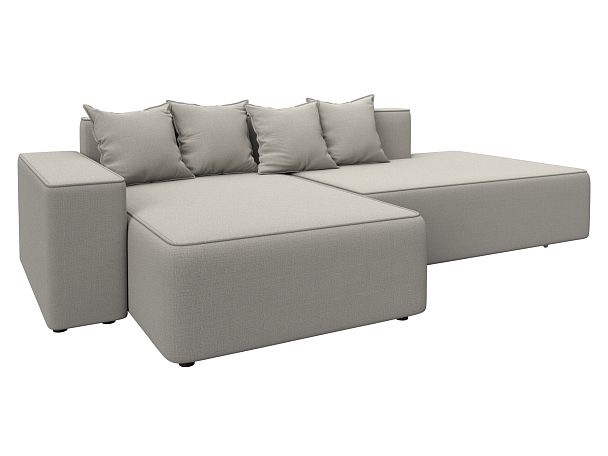 Диван угловой Лига-079 угол левый Рогожка бежевый - Вид 2