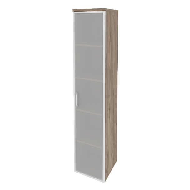 Onix Шкаф высокий узкий правый O.SU-1.10 R (R) Тиквуд темный 400*420*1977 - Вид 1