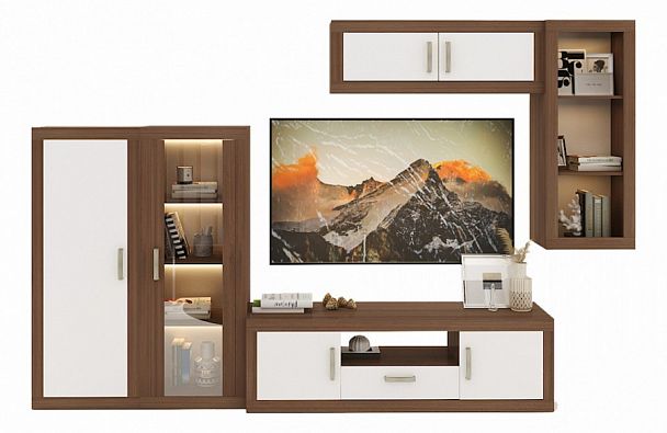 Набор для гостиной Toivo ГСТ 2 Белый/Шамони - Вид 1