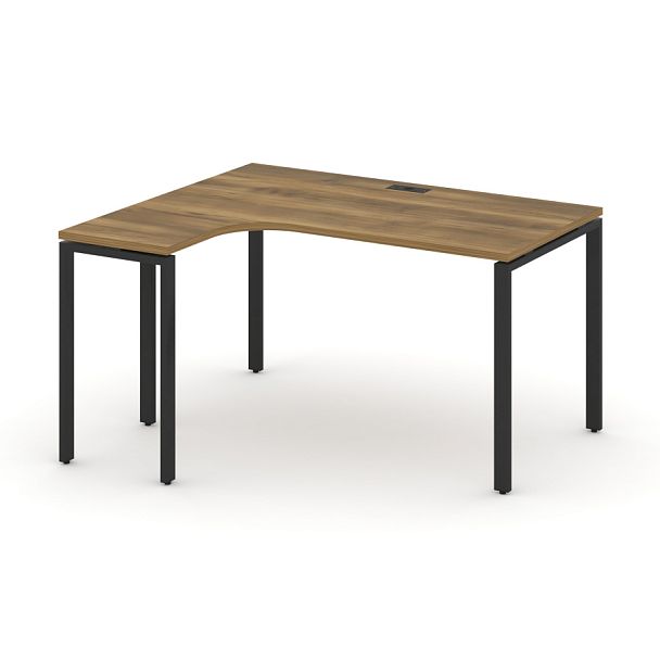 Concept Стол эргономичный CN.SA-001(L) Сандал Янтарный/Металл Черный 1380*1180*750 - Вид 1