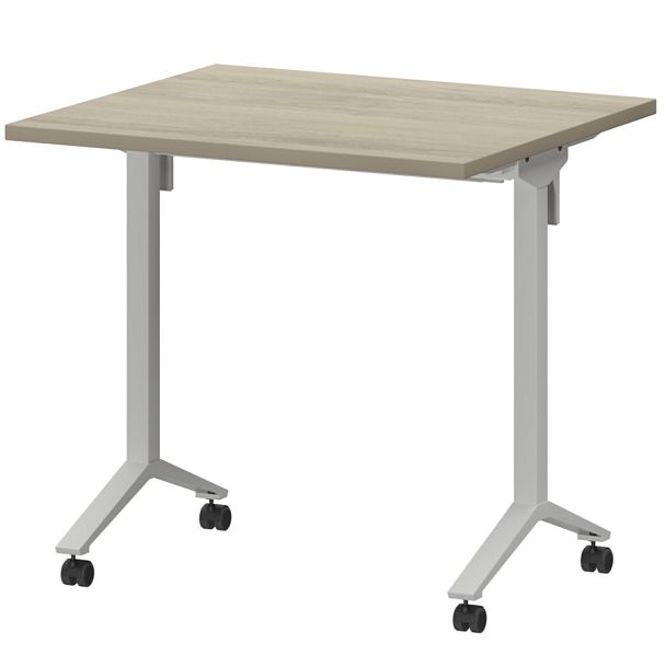 Стол мобильный складной МБ25-80.70 Кронберг/Белый 800x700x750 Моби - Вид 1