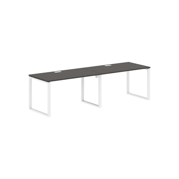 Стол 2-х местный EQWST 2780 Мокко/Белый 2726х800х750 EDIS - Вид 1