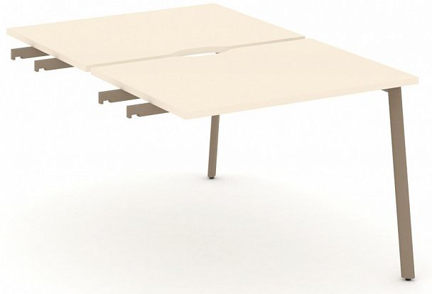 Двойной стол приставка к опорным тумбам "ESTETICA" ES.D.SPR-1-VP Сатин - Вид 1