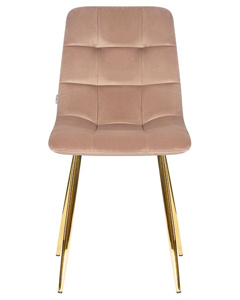Стул обеденный DOBRIN ALEX (золотые ножки, мокко велюр (V108-104), ) - Вид 6