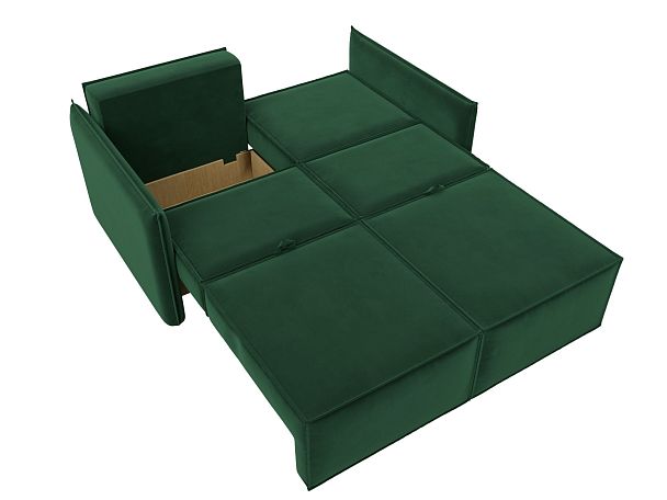 Диван прямой Либерти мини Велюр зеленый - Вид 9