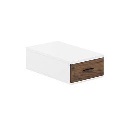 Подвесная тумба с 1 ящ., 700, 400х518х173 / корпус: белый; фасады: дуб модена Сигма / Sigma - Фото предпросмотра