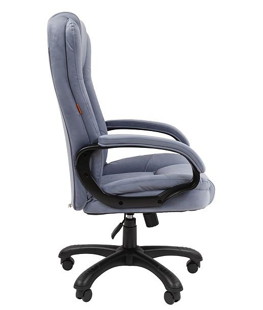 Кресло CHAIRMAN HOME 600, ткань велюр, голубой - Вид 3