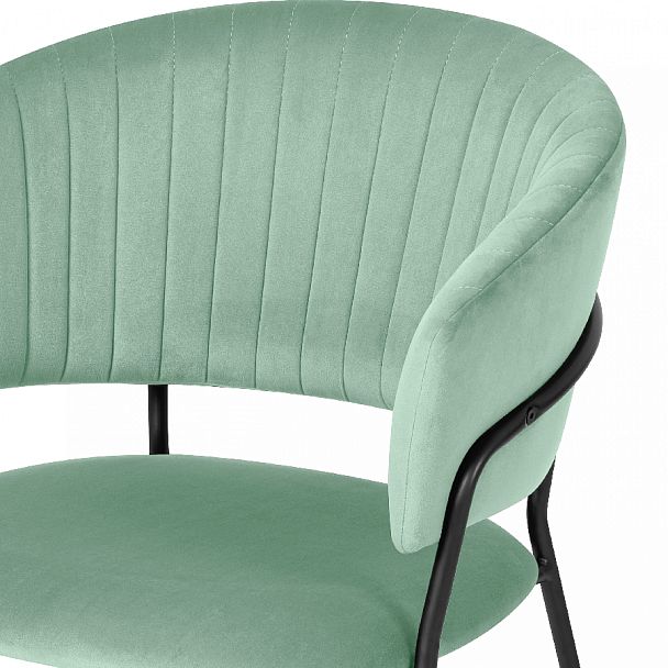 Стул кухонный Даксон мятный велюр/черный - Вид 6
