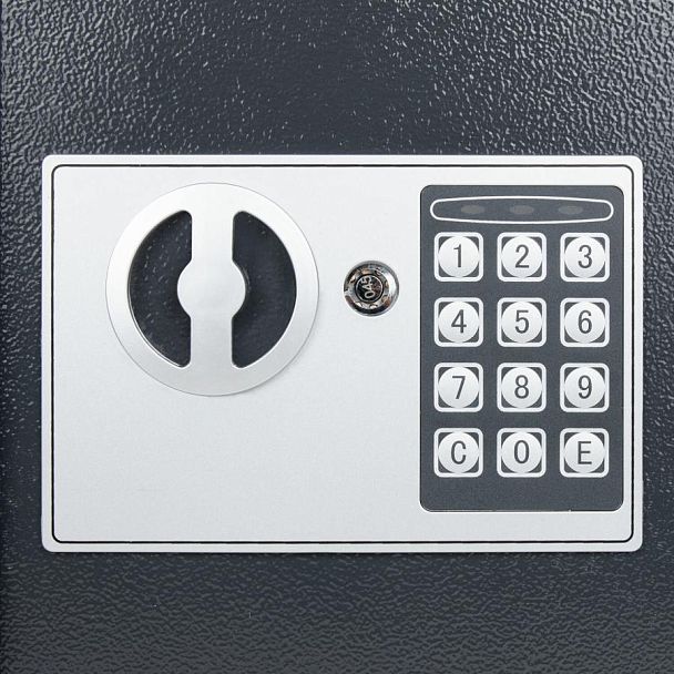 Сейф мебельный DASWERK SC-300EL (300х380х300 мм), электронный замок, графит, 291346 - Вид 6