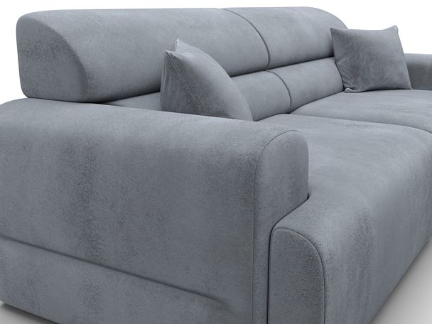 Диван прямой Лига-109 НПБ Велюр серый - Вид 4