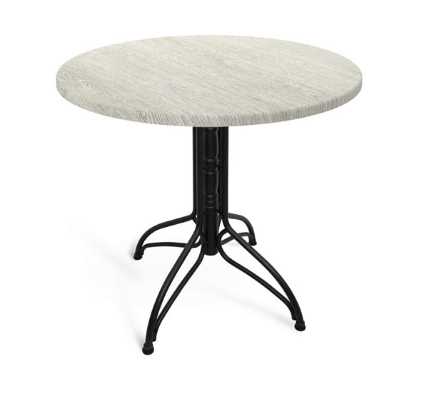 Стол Sheffilton SHT-TU25/80 МДФ черный муар/онтарио - Вид 1