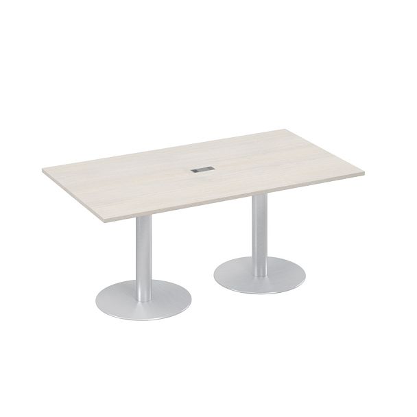 Стол 180 в переговорную на опорах-колоннах A4 А4 ХР 122 дуб шамони - Вид 1