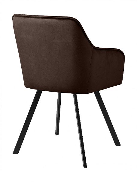 Кресло поворотное Мони, Confetti coffee/черный - Вид 5