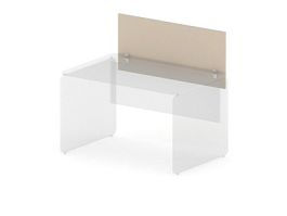 АККОРД/ACCORD RAC128-78x2 Экран к столам со струбцинами 780х16х350 Кашемир - Фото предпросмотра