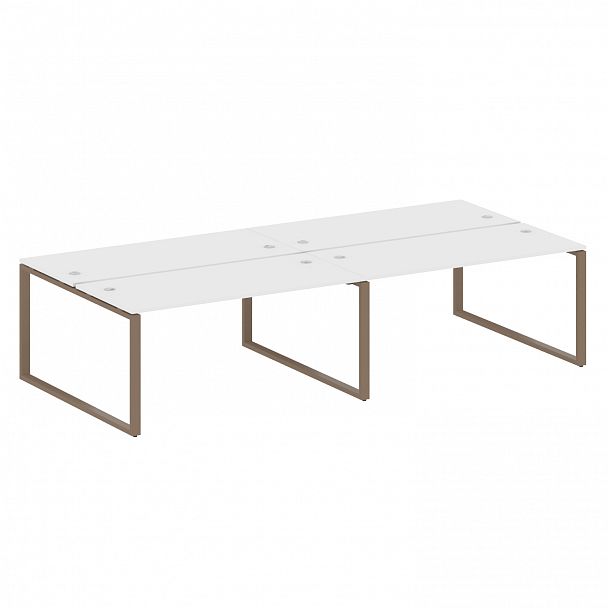 Рабочая станция "Metal System" БО.СМ-4.4 белый/мокко - Вид 1