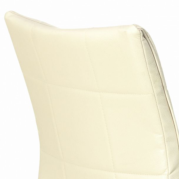 Кресло BRABIX "Stream MG-314", без подлокотников, пятилучие серебристое, экокожа, бежевое, 532078 - Вид 10