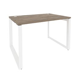 Onix Стол рабочий на О-образном м/к O.MO-SP-2.8 Тиквуд темный/Белый металл 1180*800*750 - Фото предпросмотра