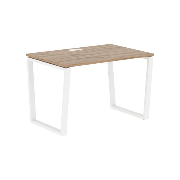 Стол прямой EVST 1180 Дуб Денвер светлый/Белый 1160х800х750 EDIS - Вид 1
