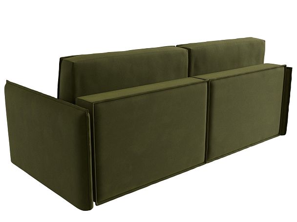 Диван прямой Либерти (полностью микровельвет зеленый) - Вид 6