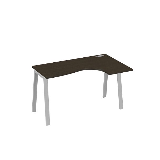 Стол эргономичный правый "Классика" на металлокаркасе TRE A4 А4 Б3 034 БП венге / металлокаркас серый - Вид 1