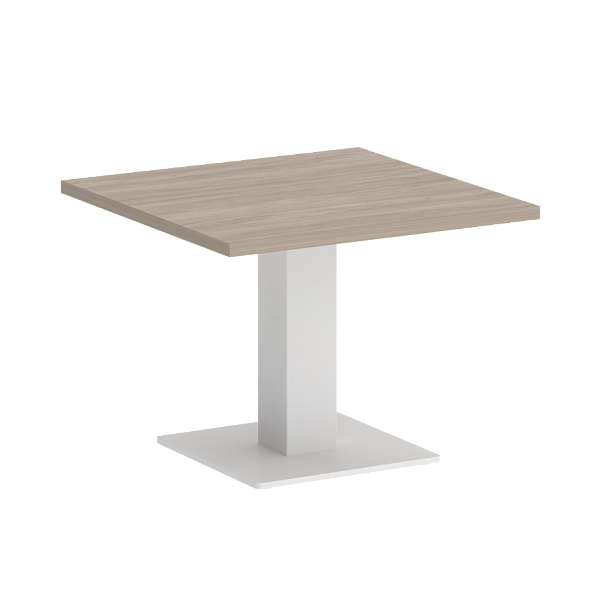 Home Office Стол журнальный квадратный VR.SP-5-60.2G Дуб аттик/Белый металл 600*600*453 - Вид 1