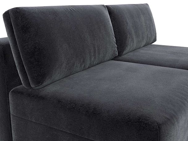 Диван угловой модульный Лига-060 НПБ угол универсальный Велюр серый - Вид 4