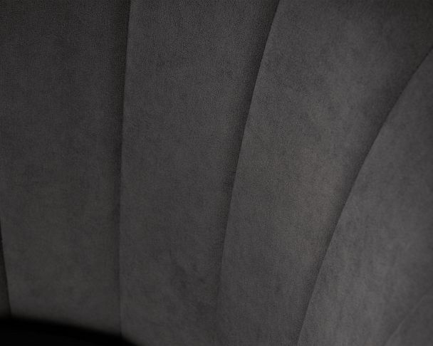 Стул обеденный DOBRIN NAOMI (ЭМАЛЬ ЧЕРНЫЙ МУАР велюр Catania Chocolate) - Вид 8