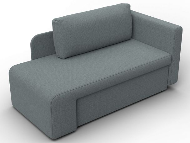 Кушетка Лига-097 Рогожка серый - Вид 6