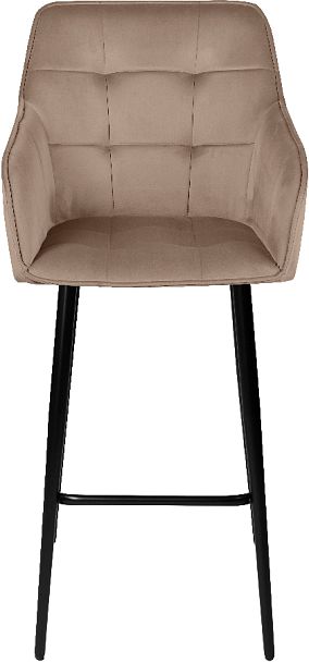 Барное поворотное кресло Мони К, Confetti latte/черный - Вид 3