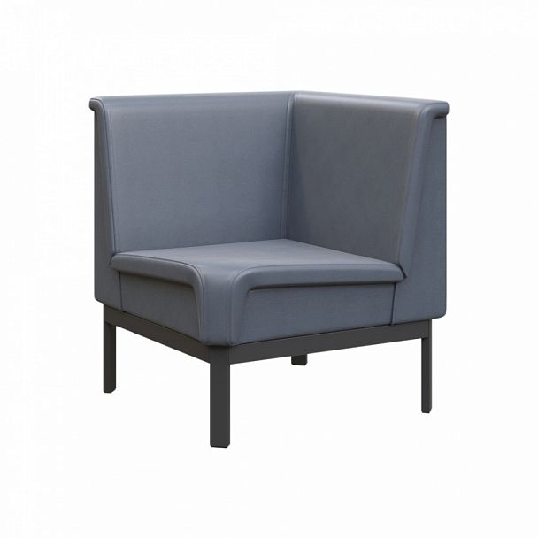 Диван угловой "MODULE" MD.U1 Черный+серый - Вид 1