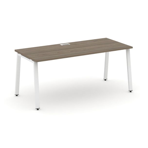 Style Project Direct Direct Стол письменный SN-6A.SR-014.M Вяз Благородный/Металл Белый 1580*700*750 - Вид 1