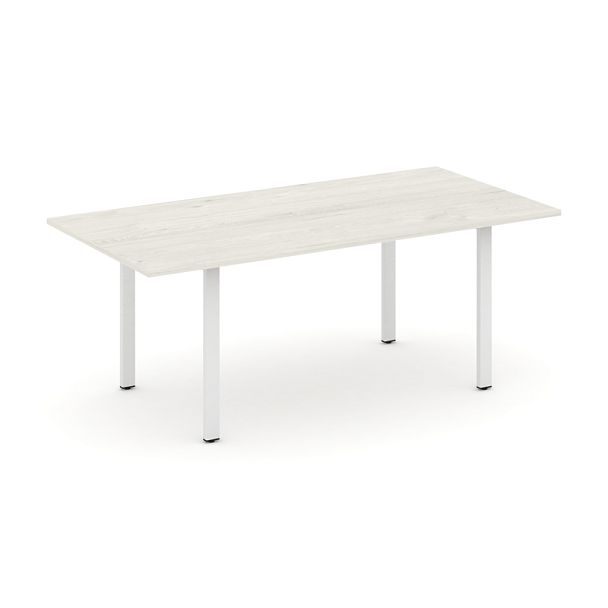 Style Project Direct Direct Стол переговорный SN-6P.SPRG-198.3 Дуб Наварра/Металл Белый 1980*980*750 - Вид 1
