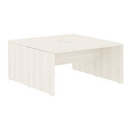 Стол двойной ED2ST 1580 Ясень Траун/Белый 1560х1606х750 EDIS - Фото предпросмотра
