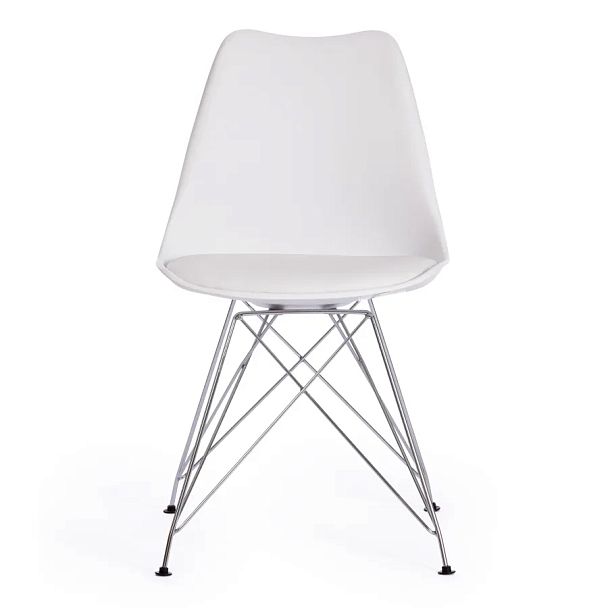 Стул Тулип Айрон Чаир/Tulip Iron Chair (мод.EC-123)/1 шт. в упаковке, металл/пластик, white (белый) - Вид 5
