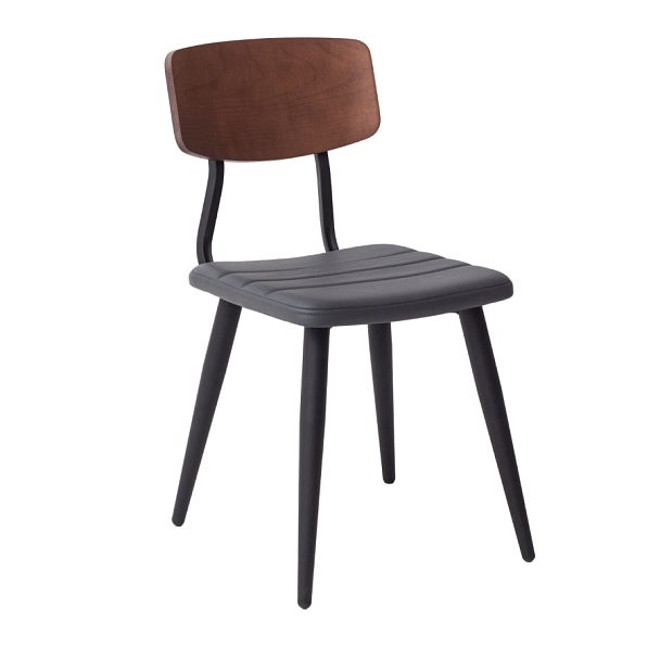 Стул Kato сиденье экокожа, спинка дерево, ножки металл - Вид 2