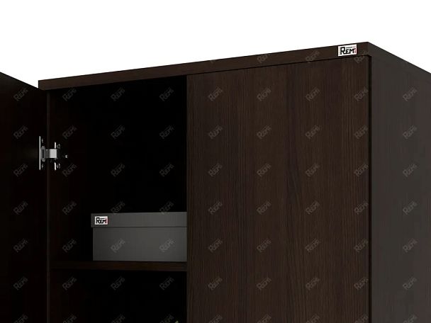 ЛАЙТ / LIGHT RLG038-70x35 Шкаф 4 полки 70x35x183 Венге - Вид 6